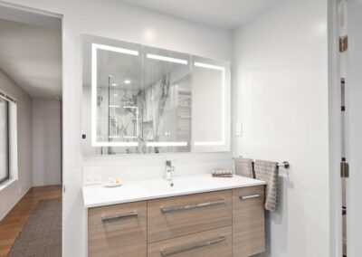 Residential bathroom remodel by The Design & Building Works