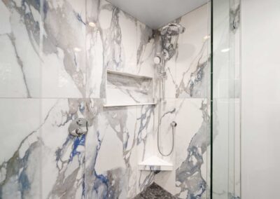 Residential bathroom remodel by The Design & Building Works