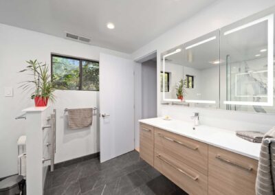 Residential bathroom remodel by The Design & Building Works