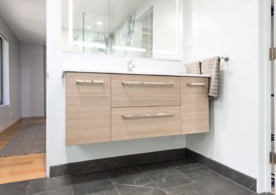 Residential bathroom remodel by The Design & Building Works